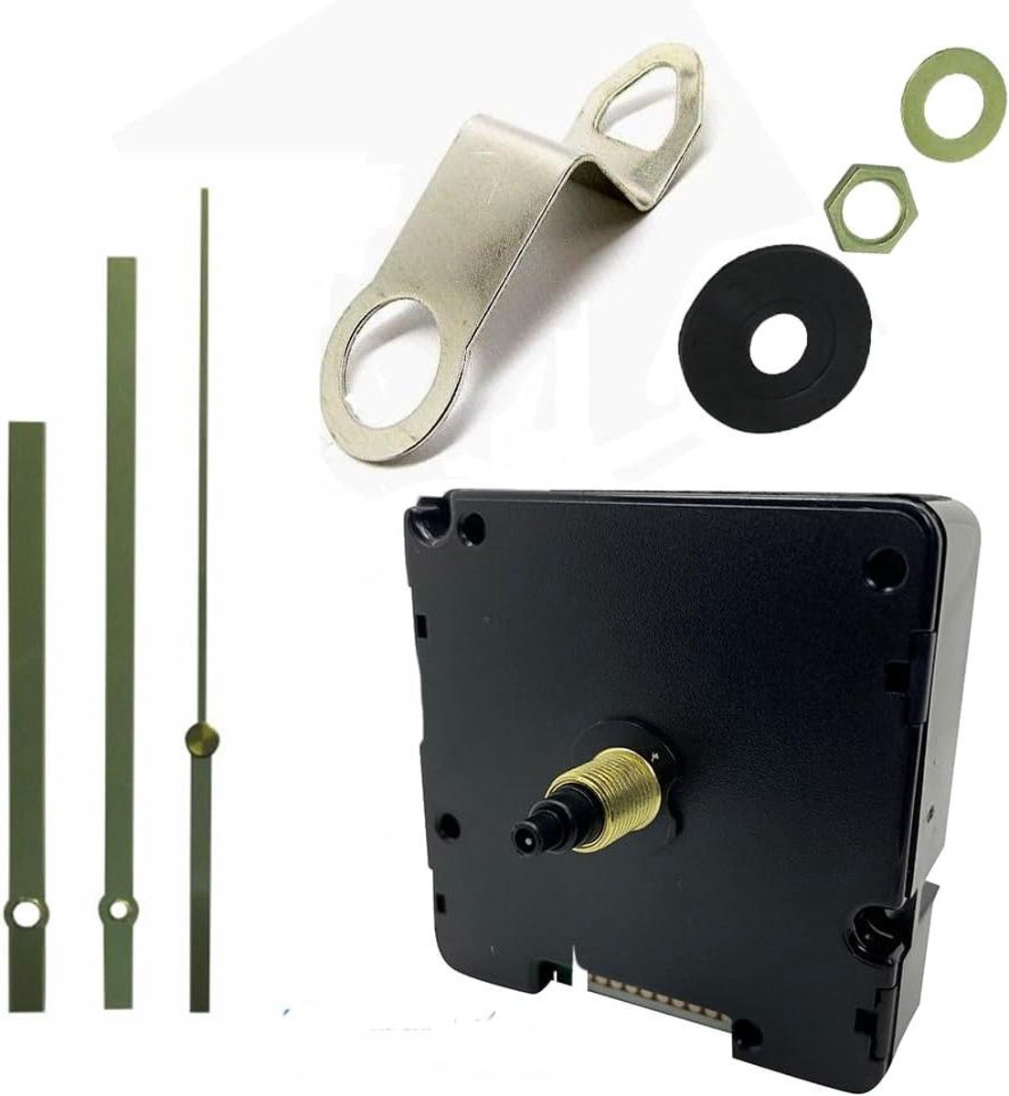 Klok Uurwerk - Quartz Mechanisme - Wandklok Maken - Automatische Tijdinstelling - 130mm Goud Metaal - Goud