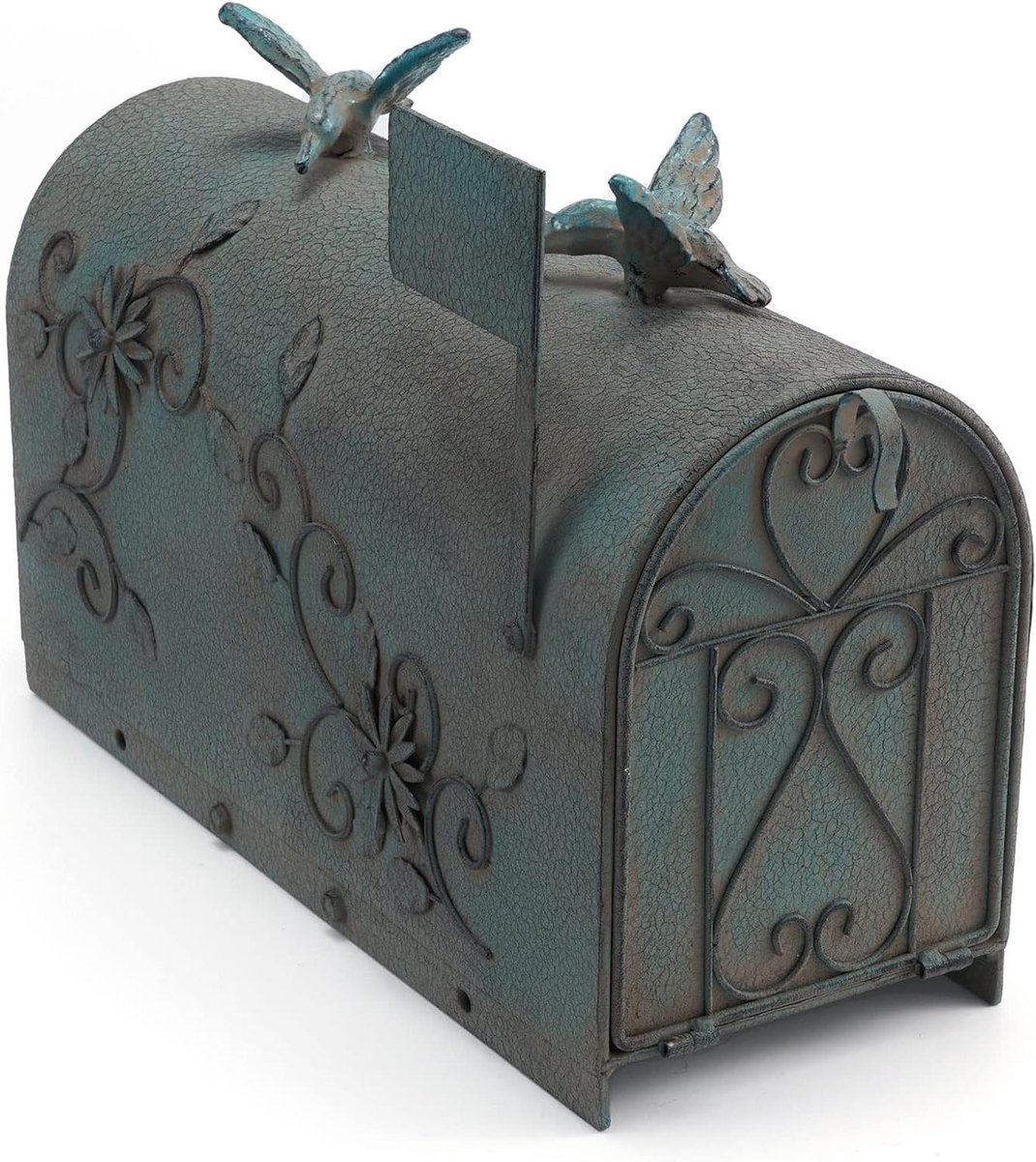 Brievenbus - Postopberger - Post Ontvangen - Decoratief Vogelontwerp - 42.5 cm Lengte - Groen