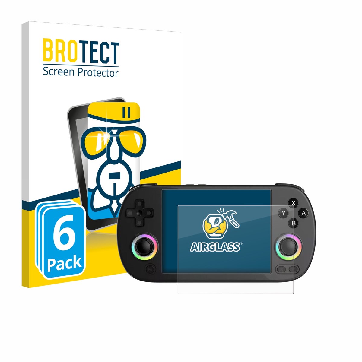 Screenprotector 6 Stuks voor Anbernic RG40XX H Beschermglas transparant
