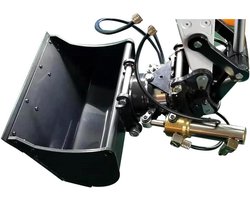 Kantelbare Emmer - Graafmachine Bak - Modelbouw - Volledig Hydraulisch - 1/14 Schaal - Grijs
