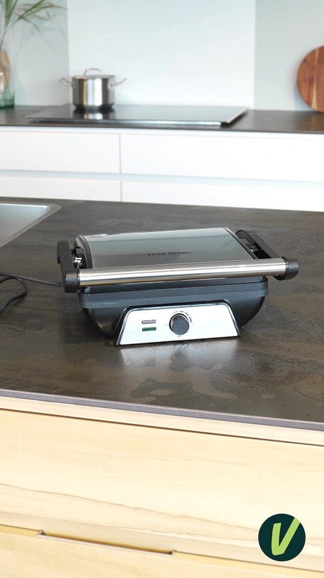 Olvy Tosti Apparaat XL - Panini - Timerfunctie - Temperatuurregeling - Voor 4 Tosti's - Croque Monsieur Toestel - RVS kopen? | | Tosti -ijzers