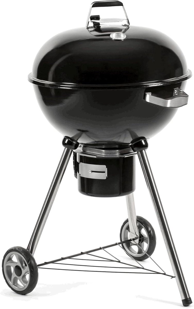 Houtskool BBQ - Vrijstaande Grill - Buiten Koken - Met Thermometer - ø 57 cm - Zwart