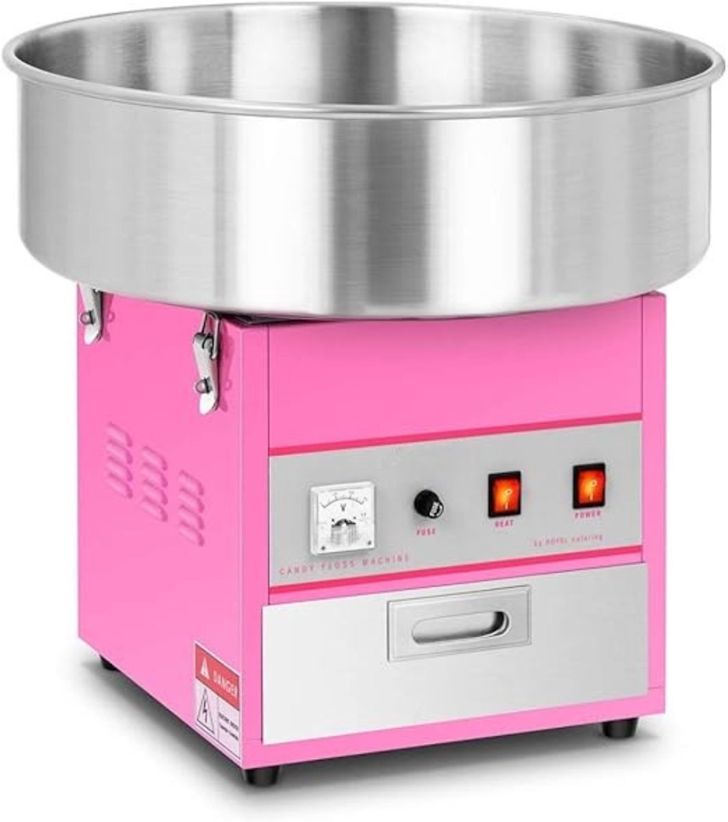 RWB® Suikerspinmachines - Suikeraspinmachine - Suikerspinmaker - Roze - 52cm x 52cm x 51cm
