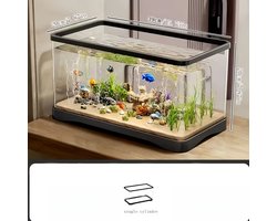 Aquarium 40 cm Extra Large – Transparante Vissentank met Panoramisch Design en Open Top