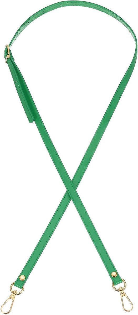 Portemonnee Band - Schouderband Tas - Tas Personaliseren - Verstelbaar PU Leer - 120 cm - Groen Goud