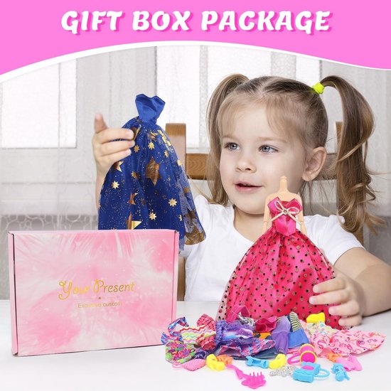 Poppenkleding Accessoires - Aankleedset - Poppen aankleden - 101 Delige Verrassing - 11.5 Inch Poppen - Meerkleurig — afbeelding 2