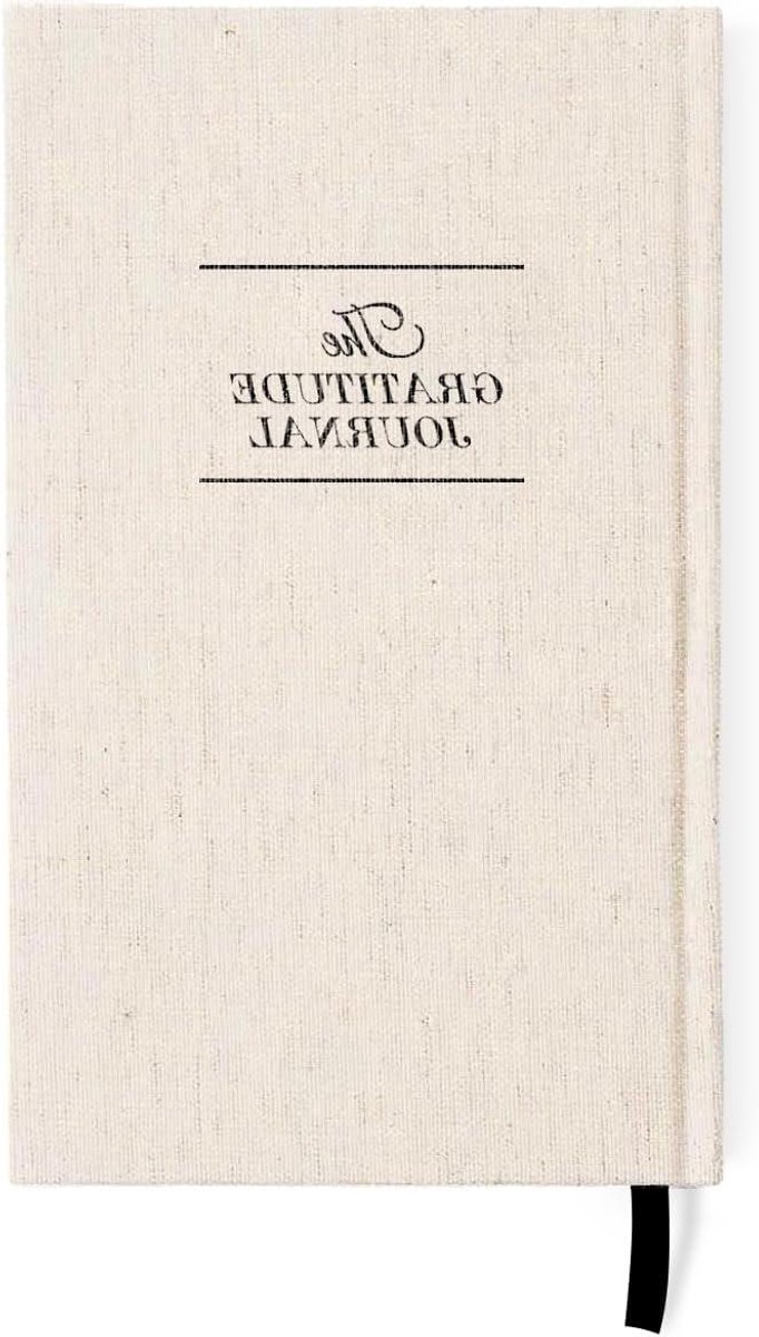 Dankbaarheidsdagboek - Dagelijks dagboek - Zelfreflectie en geluk - Ongedateerde lay-out - 6 maanden - Beige