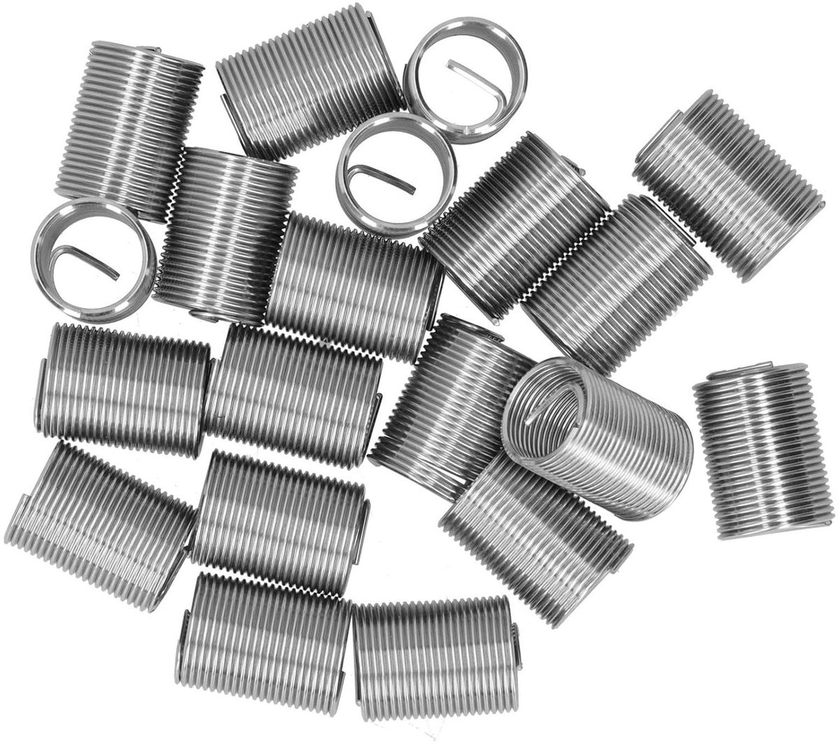 Helicoil 14mm x 1.25 Draadherstelset met 20 Spiral Inserts voor M14 Schroefdraad en Reducer Nuts