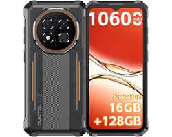 OUKITEL G6 Rugged Smartphone - 2026 nieuw telefoon - 16GB RAM - 128GB ROM - 6,52 inch - 10600 mAh - Android 16 - IP68/IP69K Outdoor telefoon - NFC GPS - Oranje