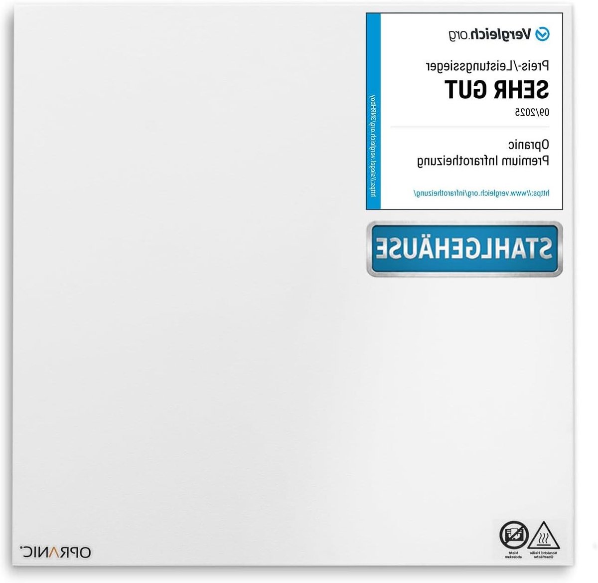 Infrarood Verwarming - Paneelverwarming Wandverwarming - Ruimte Verwarmen - Energiezuinig Stralingswarmte - 450 Watt - Wit