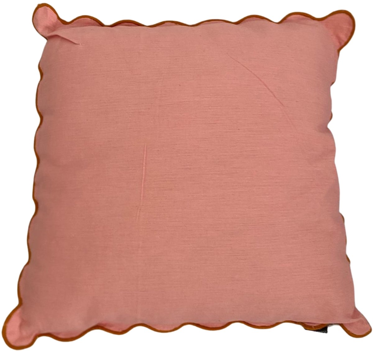 Mica Sierkussen Roze met Geschulpte Rand 45x45x10 cm – Decoratief Kussen – Zacht & Comfortabel