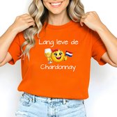 T-shirt orange pour femmes - modèle unisexe - T-shirt Jour du Roi taille 3XL - T-shirt Coupe du Monde de football - T-shirt orange