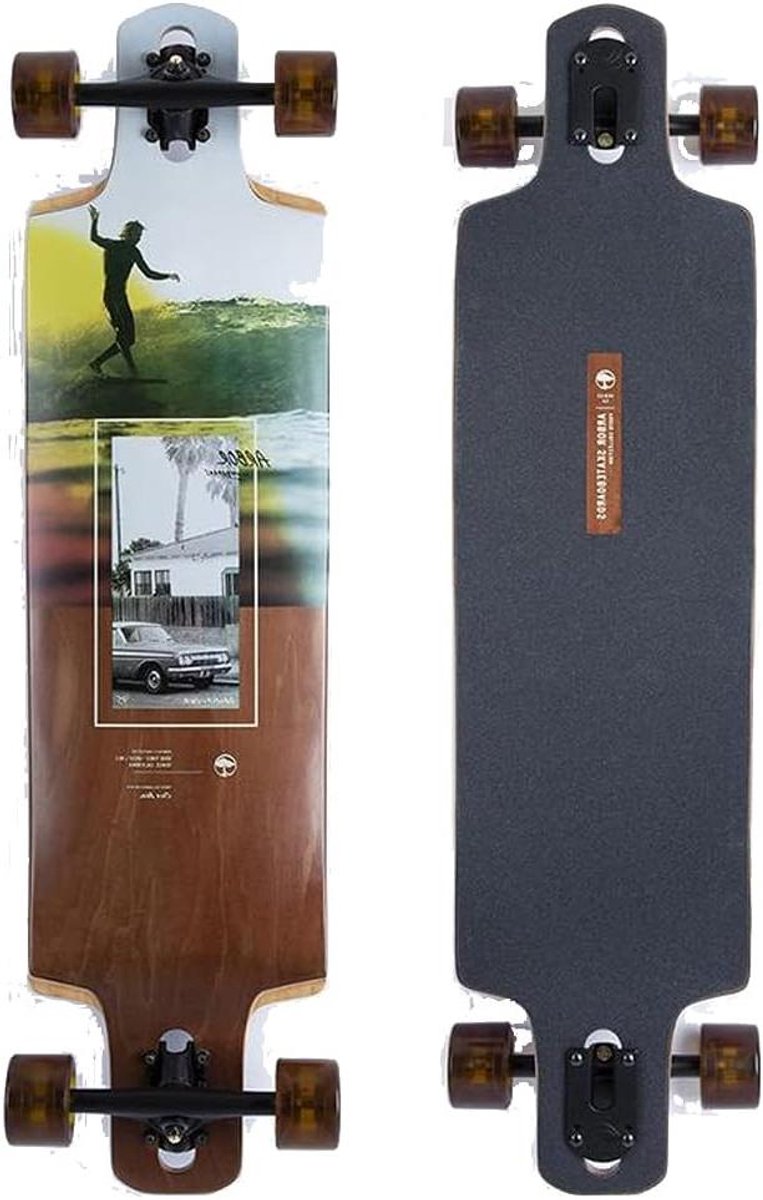 Longboard Compleet Dropcruiser Board Carven en cruisen Fotocollectie Michael Townsend 38 inch Multi