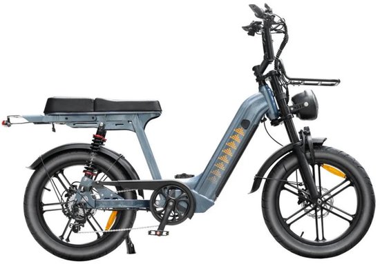 Elektrische fatbike QMWHEEL D50 20 inch, 250W motor, 60 km actieradius, lage instap, 7 versnellingen, schijfremmen