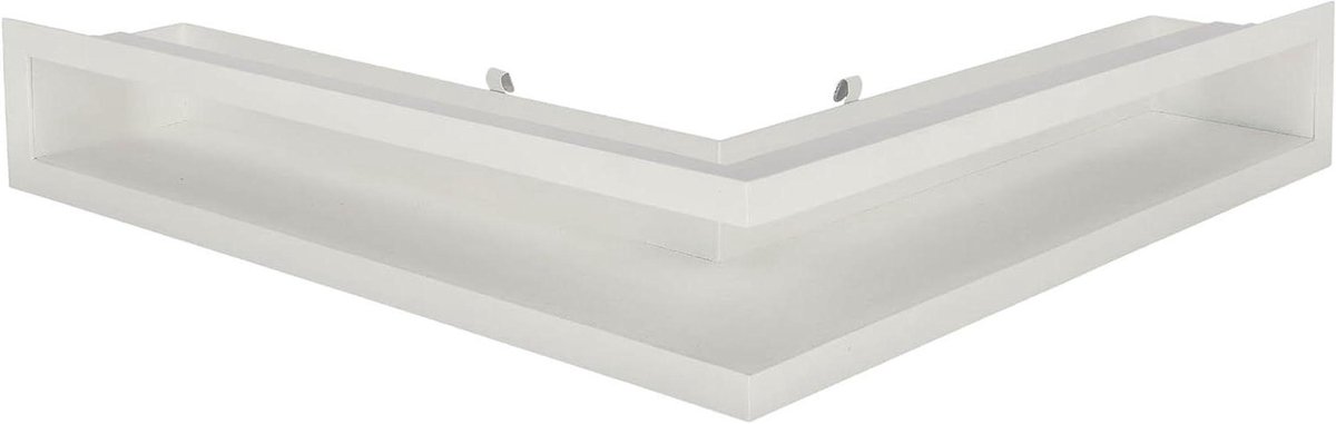Ventilatierooster Staal - Warmeluchtrooster Schouw - Luchtcirculatie Verbeteren - Poedercoating Afwerking - 50x50 cm - Wit