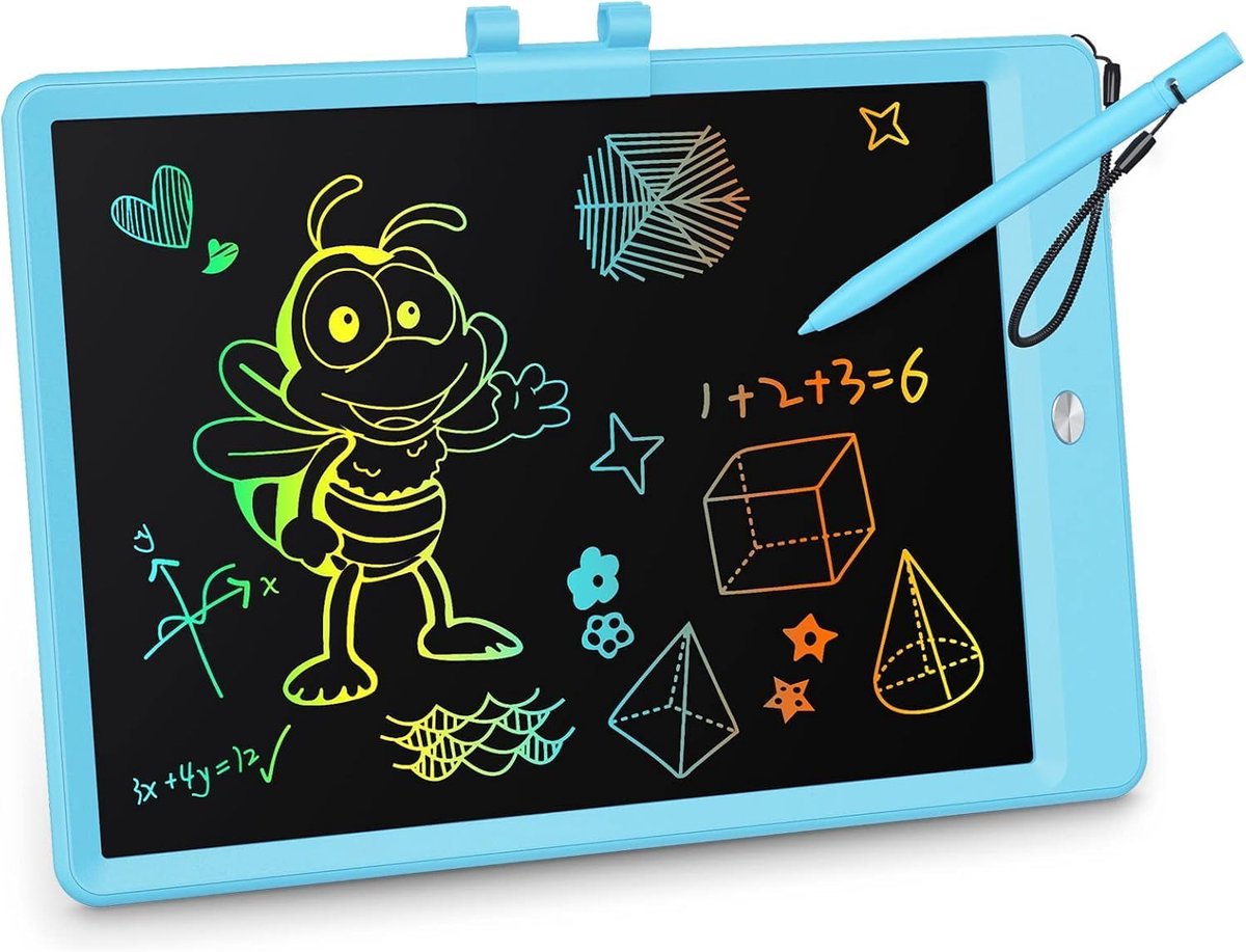 LCD-schrijftablet, 10-inch kleurentekenbord, uitwisbaar en herbruikbaar elektronisch tekenbord, educatief speelgoed voor kinderen - blauw