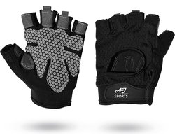 AJ-Sports Fitness handschoenen XL - Sport & Fitness handschoenen Heren & Dames - Krachttraining - Fitness - Crossfit - Sport handschoenen - Sporthandschoenen - Zwart