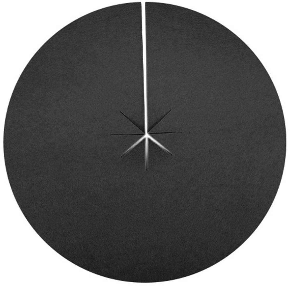 Worteldoek Schijf - Anti-Onkruid Boomring - Vilt Boommat voor Planten en Potten - Ø 30 cm - 12 Stuks- zwart