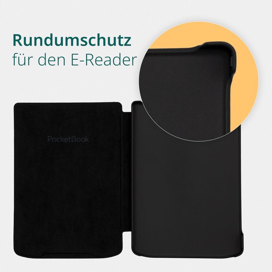 PocketBook Verse Pro Azure e-reader - Inclusief Citroen / Lemon Print Hoesje (shell cover) - Voordeelbundel van PocketBook — afbeelding 4