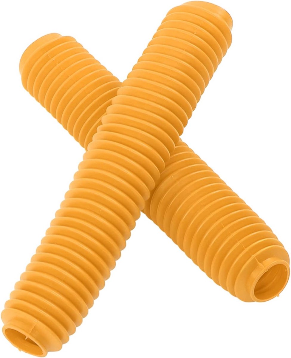 Duurzame voorvorkbeschermer van rubber voor motoren CR80 CR125 CR250 CRF250 - 2 stuks (geel)