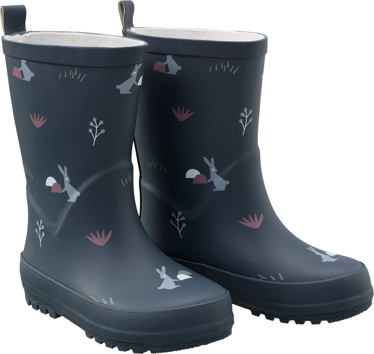Fresk Regenlaarzen voor Kinderen 28 - Regenlaarsjes voor Jongens - Kaplaarzen - Blauw - Rabbit Mood Indigo