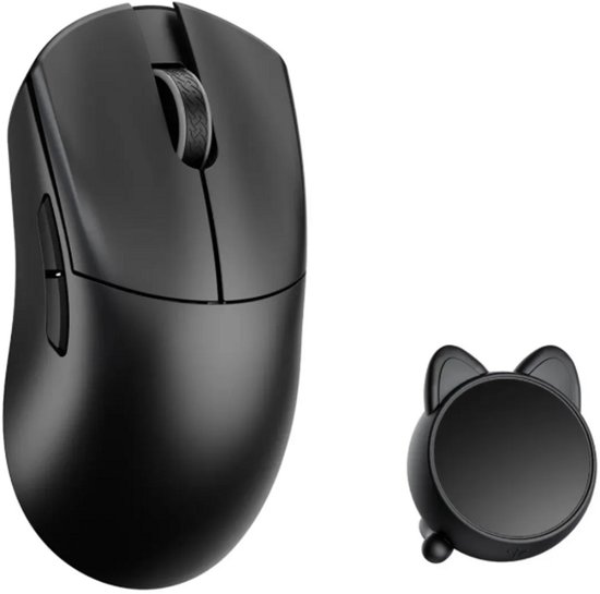 WLMouse Huan Stainless Magnesium Alloy Wireless Black - Muis Draadloos - 5 knoppen - 8000Hz - PAW 3950HS - Zwart