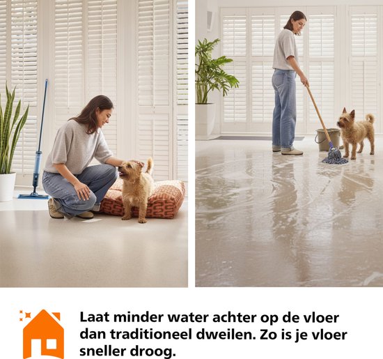 Philips OneUp Elektrische Dweil 3000 series XV3101/01 - Dweilsysteem - Vloerreiniger - Vuil water opzuigen - 1 stand - 50min dweilen - Geen emmer nodig