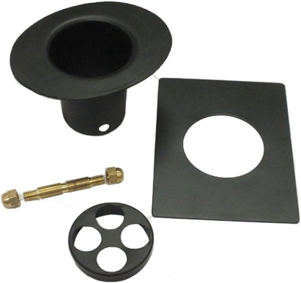 Regenketting Installatieset - Dakgoot Adapter - Water Afvoeren - Vuilfilter - 1524 x 1143 x 762 cm - Zwart