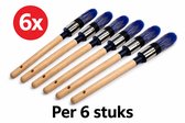 Meesterhand Aqua Patentpuntkwast Maat 8 - 17 mm - 6 Stuks