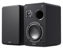Majority D70X Passive Bookshelf Speakers - 60W RMS - Stereo - Ingebouwde Woofer en Tweeter - Zwart