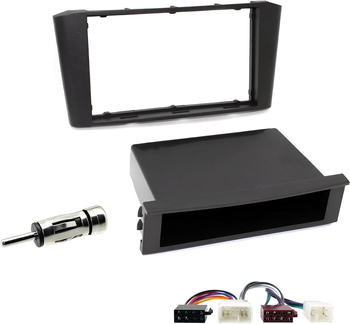 Radio Paneel Kit - Montage Frame - Auto Audio Installatie - 1-Din 2-Din Compatibel - 182x58mm 183x103mm - Zwart