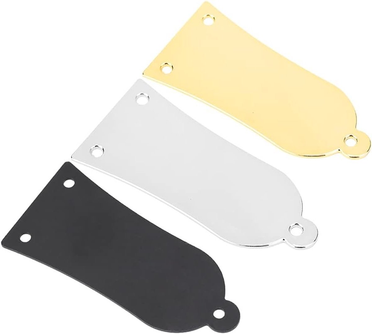 Truss Rod Cover met 3 Openingen in IJzeren Belstijl voor Elektrische Gitaar en Basgitaar - Zilver, Duurzaam en Stijlvol