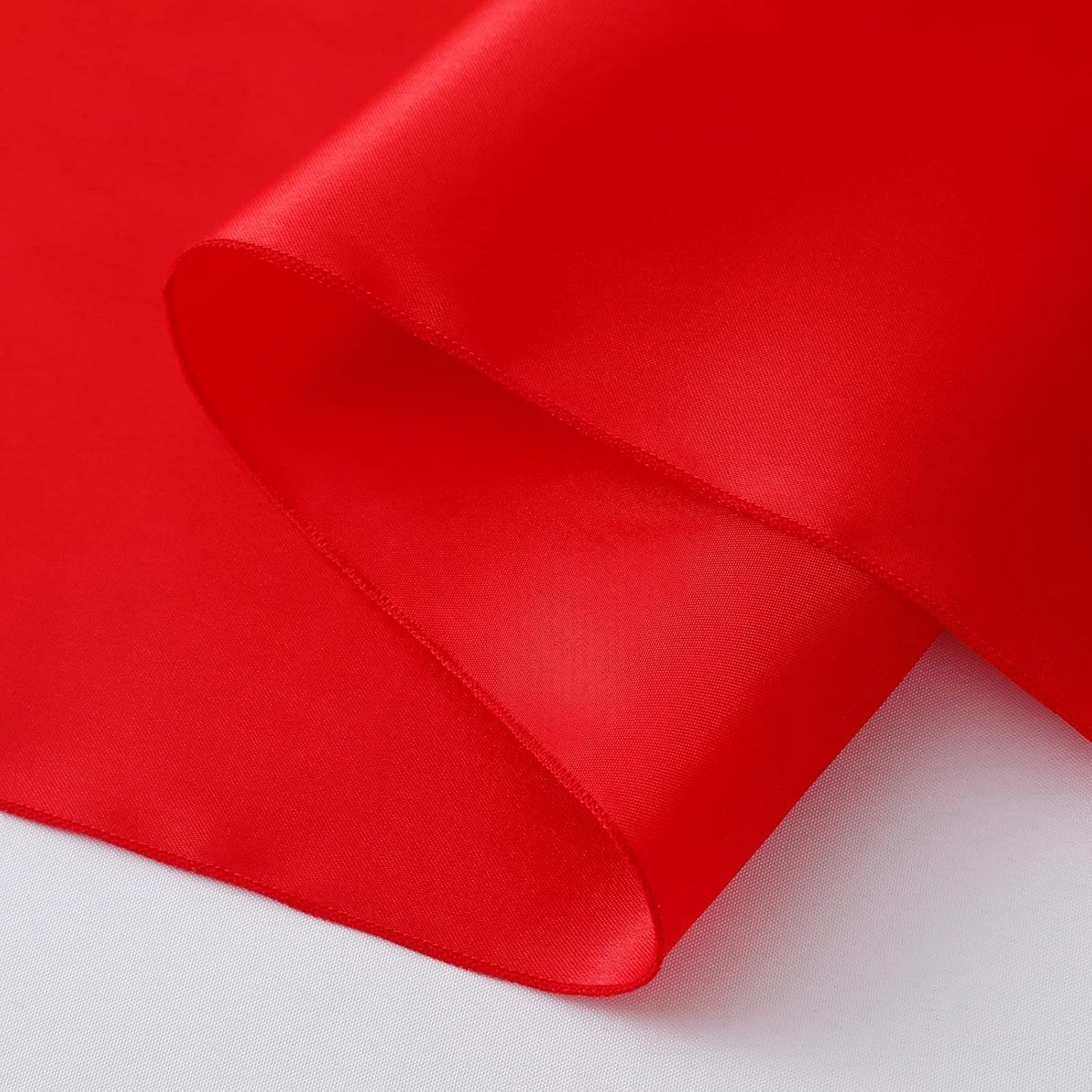 Tafellopers Satijn - Decoratie Lopers - Feestelijke Decoratie - Naadloos Ontwerp - 24 Stuks 274 cm - Rood