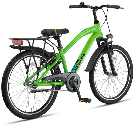 Altec Nevada - Jongensfiets 24 Inch - Kinderfiets voor 8 tot 12 Jaar - 130-145 cm - V-Brake + Terugtraprem - Neongroen van Altec — afbeelding 2