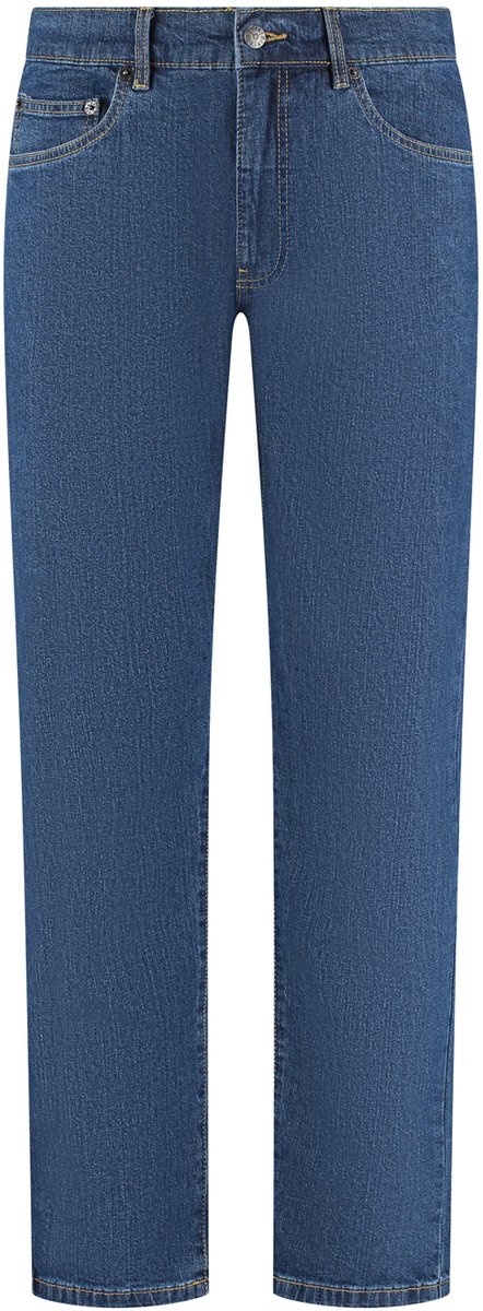 DJX - Heren Jeans - Stretch - Regular Fit - 121 - Darkstone – Heren Spijkerbroek – W38 L36