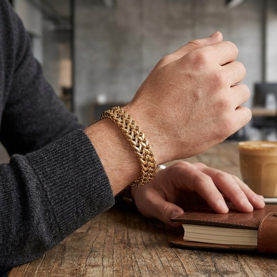 2 stuks zilveren armband voor heren, stapelbare roestvrijstalen
