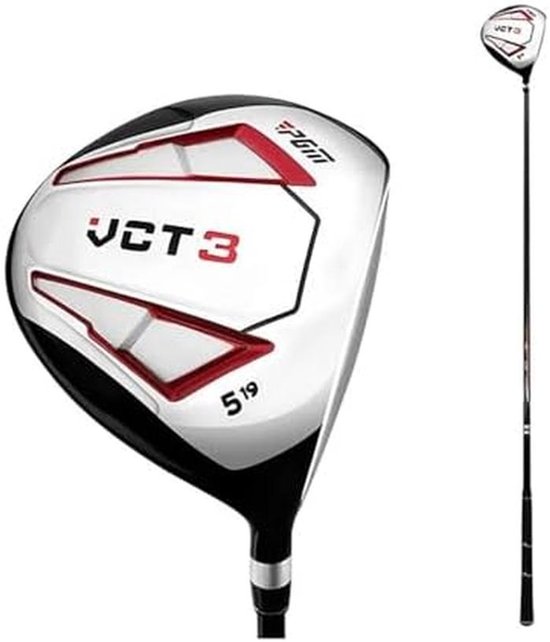 Golfwood Set - Golfclubs Heren Dames - Golfen Verbeteren - Vergrote Sweet Spot - 114.3 cm - Zwart Rood — afbeelding 3