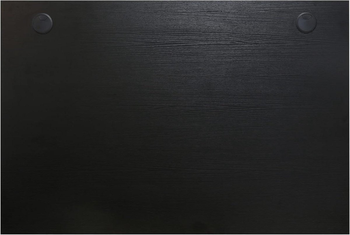 Bureaublad - Werkblad Tafelblad - Thuiswerk Inrichting - Met Kabeldoorlaten - 120 x 80 cm - Zwart