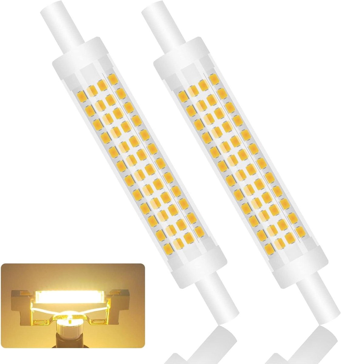 Ledlamp R7S - Energiezuinig licht - Algemene verlichting - Dimbaar warm wit - 118 mm - Warm wit