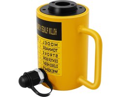 Hydraulische Cilinder - Hollow Piston - Zware Lasten Hefen - Hollow Piston Design - 20 Ton Capaciteit - Geel Zwart