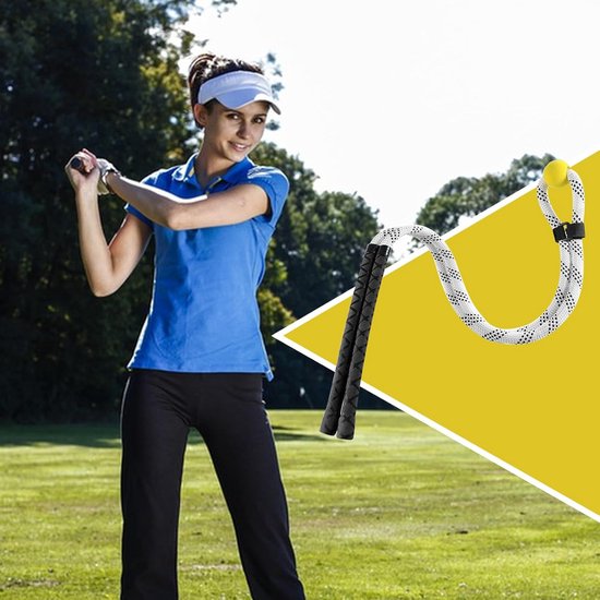 Golf Speed Trainer - Golfswing Corrector - Golf Oefening - Verbetert Ritme - 97.54 cm - Zwart van GOLF — afbeelding 5