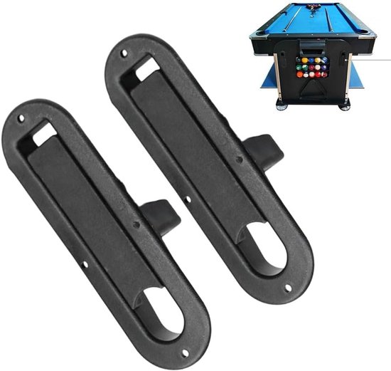 Tafelblad Clips - Pooltafel Onderdelen - Biljart Stabiliteit - Gereedschapsloze Installatie - 2 stuks 4 inch - Zwart — afbeelding 2