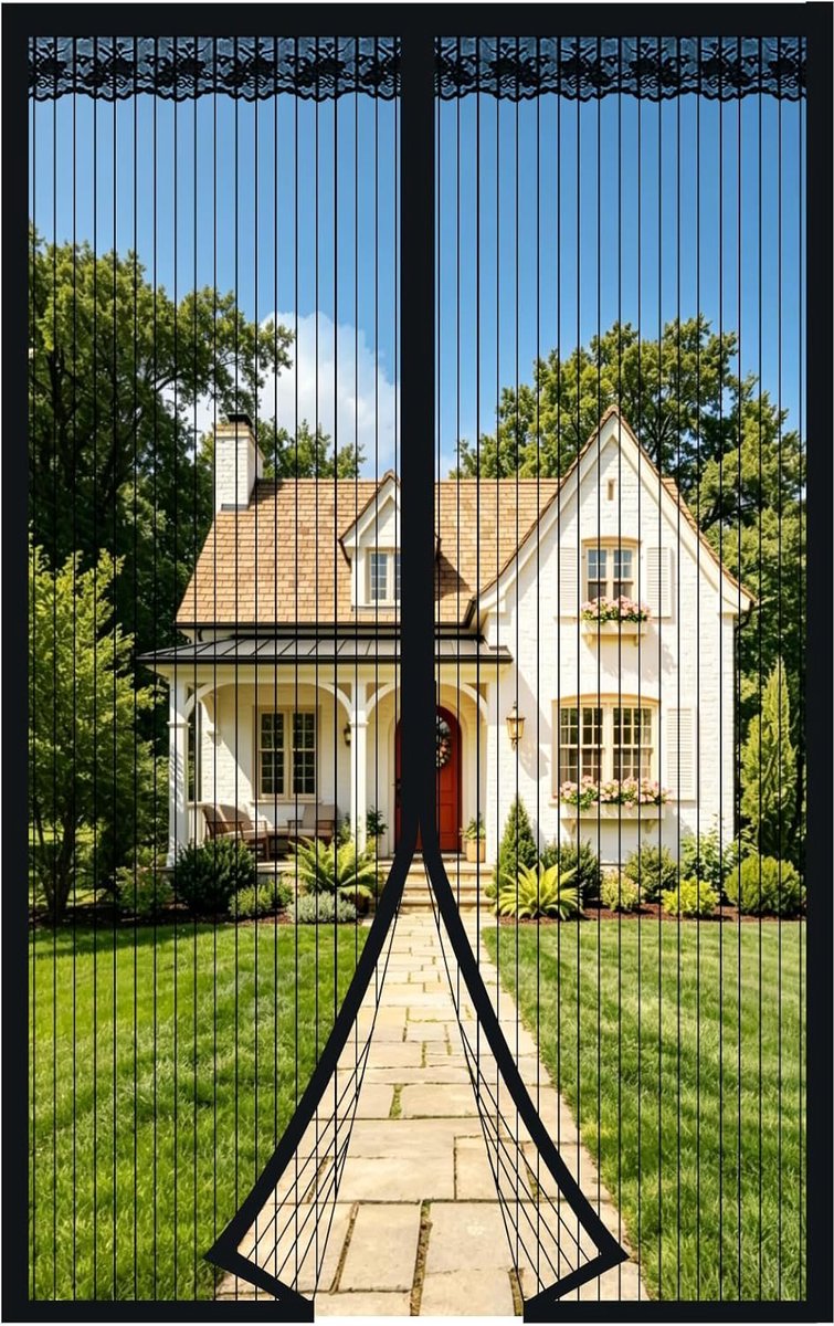 QUOVO® Horrengaas - Horren - Raamhor - Zwart - 80cm x 200cm x 1cm