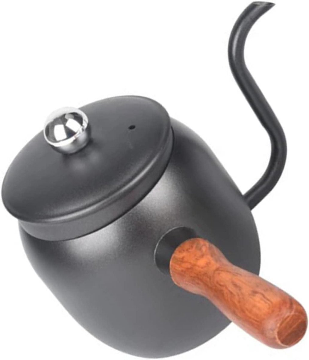 Koffiekan - Theepot - Koffie Zetten - Precisie Watercontrole - 500ml - Zwart