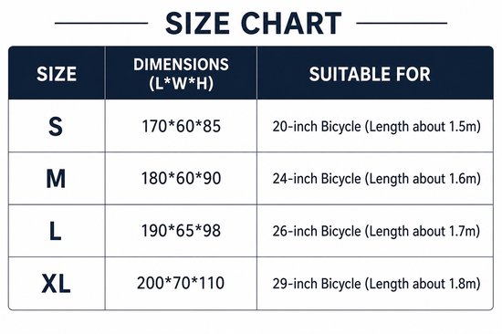 Fietshoes - fietshoes voor 1 fiets waterdicht - Mountainbikehoes - Regendicht - Stofdicht - Zonwerend - Stofdicht - Waterdicht - Zonnescherm - Afdekstof - Zwart - M van Premis — afbeelding 3