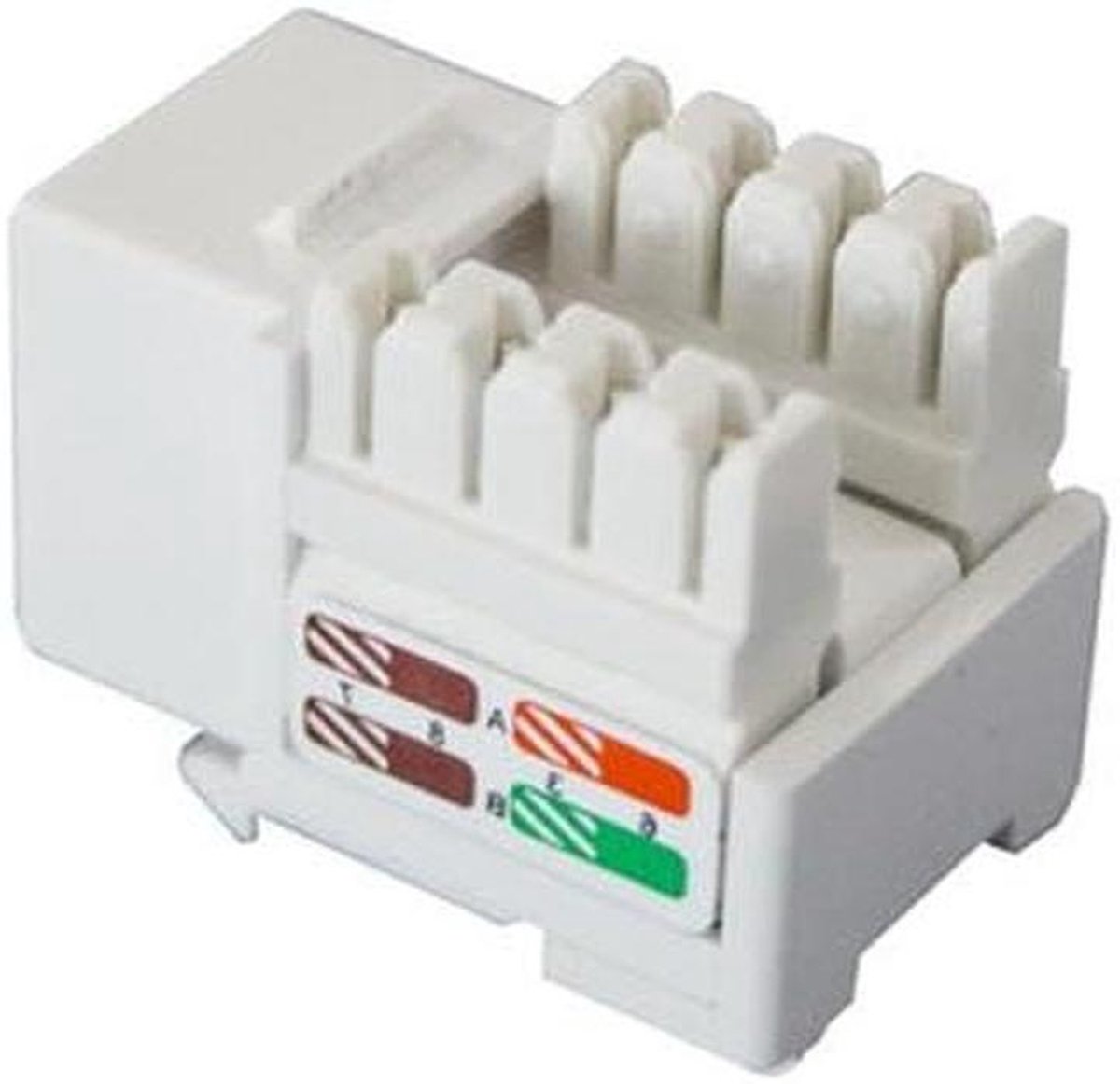 Telefoonmodule Keystone - Netwerk Component - Netwerk Installatie - CAT.5e Standaard - 20 x 20 x 30 cm - Zwart