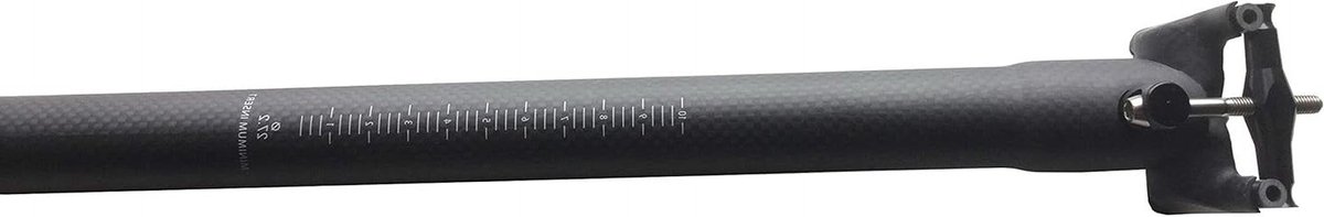 Fiets Zadelpen - Carbon Zadelpen - Fietsen Onderhoud - Ultra Lichtgewicht - 316 mm 400 mm - Mat Zwart