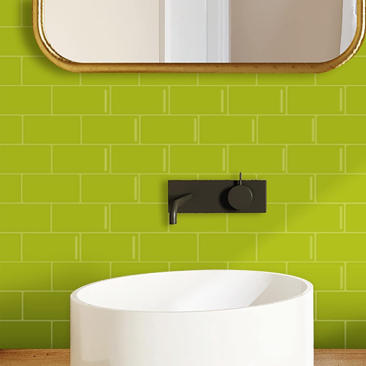 Dailygoods- Tegelstickers 3D - Zelfklevend - Waterdicht - Voor Keuken/Badkamer - 30 cm x 13 cm - Dikkere Pel-en-Plak - Muurtegelstickers