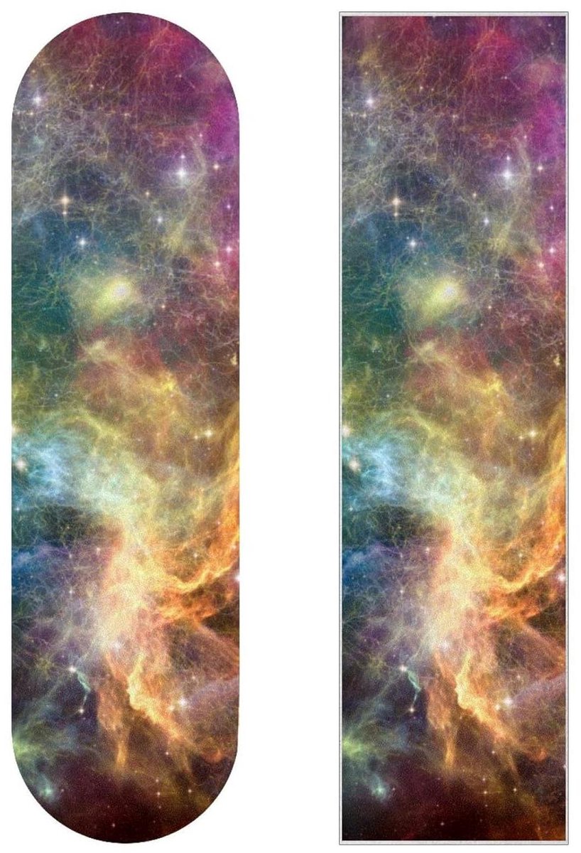 Griptape Plaat Longboard Sticker Skateboarden Verbeteren Waterdicht Slijtvast 2 Stuks 83 cm Gekleurd
