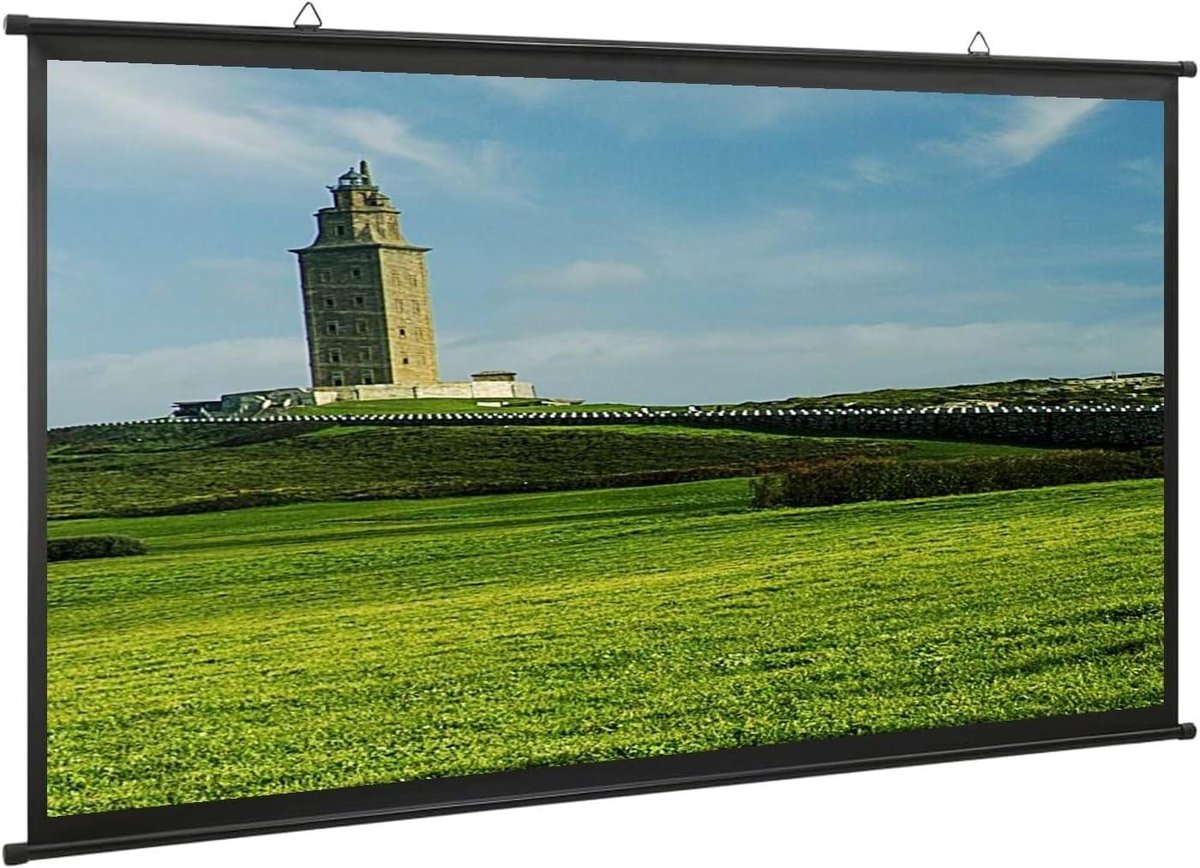 Projectiescherm - Filmdoek Beamer - Thuisbioscoop Creëren - Anti-Kreuk PVC Materiaal - 60 Inch 4:3 - Wit